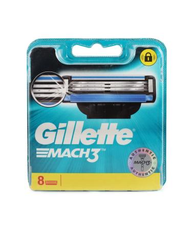 Gillette Mach 3-8 Count (1 x 8 Pack) - Buy Online on GoSupps.com