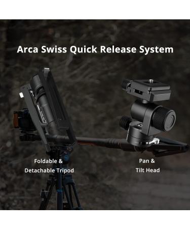 MOZA Slypod Pro: Motorized Carbon Fiber Monopod Camera Slider | 13Lb Payload | 520mm Extendable | 5.5H Running Time | Pan & Tilt Head & Tripod - Buy Online on GoSupps.com