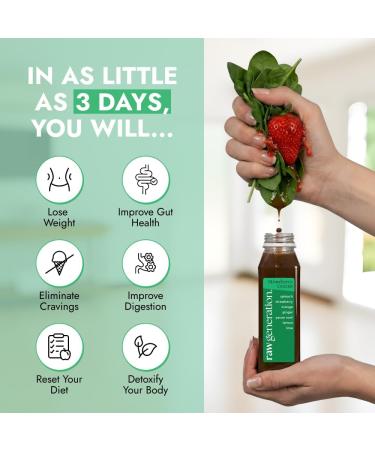 Raw Generation 7-Day Detox Cleanse 23% Less Sugar Than Other Cleanses | Detox Your Body | Reset Your Diet & Support Weight Loss | Improved Energy | Clearer Skin | Improved Gut Health 7-Day Cleanse - Buy Online on GoSupps.com
