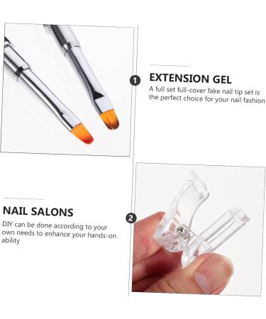 Gogogmee 1 Set Nail Extension Set Fake Manicure Patch Nail Tools Fake Nail Tip Finger Extension Brush Nail Art DIY Accessory DIY Accessories Manicure Pen Tool Manicure Art Kit Clips Plastic - Buy Online on GoSupps.com