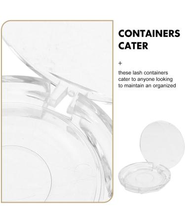 VICASKY Lot de 10 Bo tes de Rangement pour Faux Cils Transparentes tuis en Plastique pais Surface Facett e Diamant Bo tes Cils Auto-Adh sives pour Organisation et Protection Lors de - Buy Online on GoSupps.com