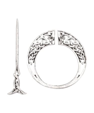 Hair clips vintage Celtic knot crown hairpise hairpise hair needle metal hairstock hair jewel