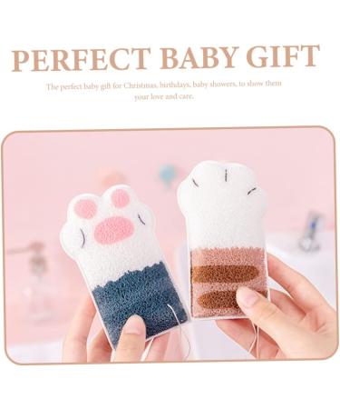 Mikinona Bath Cotton Bath Scrubber Animal Loofah Bath Sponge Bath Exfoliating Mitt Cartoon Body Scrubber Back Sponge Cat Bath Flower Hydrophilic Polyurethane Shampoo - Buy Online on GoSupps.com