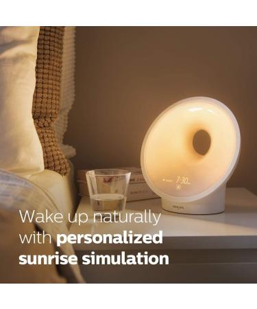 PHILIPS SmartSleep Wake-Up Light with Simulated Sunrise & Sunset | Multiple Lights & Sounds for Relaxation | HF3650/60 - Buy Online on GoSupps.com