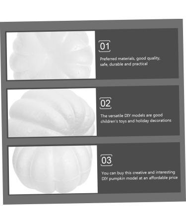 COHEALI 30 Pcs Foam Simulation Pumpkin Ornament for Kids Foam Pumpkins Diy Pumpkin Halloween Artificial Pumpkin Realistic Fake Pumpkin Mold Durafoam Pumpkin Graffiti White Child Model - Buy Online on GoSupps.com