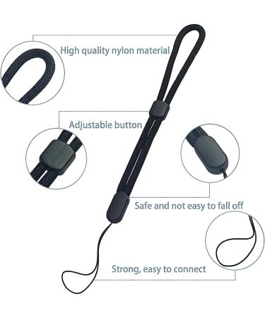 5PCS Adjustable Nylon Wrist Lanyard Set for Cell Phone, Camera, GoPro - Black - Buy Online on GoSupps.com