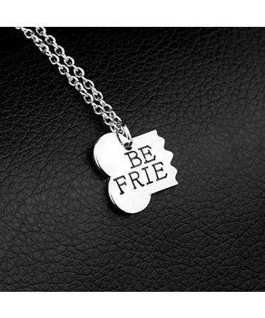 BFF Dog Bone Necklace Set for Best Friends - Matching Keychains for Dogs - Friendship Gift - Buy Online on GoSupps.com