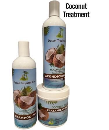 Coconut Hair Conditioner & Shampoo with Argan Oil - 100% Natural for Dry Scalp & Hair Growth - Buy Online on GoSupps.com