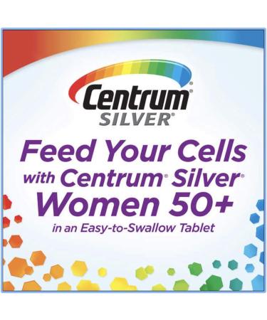 Centrum Silver Women 50+ 275 Tablets - Complete Multivitamin for Women Over 50 - Buy Online on GoSupps.com