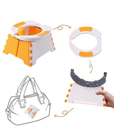 Esonto Portable Potty  Suitable for Around 3 Years Old Portable Potty for Toddler Travel  Stroller Mobile Folding Toilet  Outdoor Potty Seat (Orange) - Buy Online on GoSupps.com