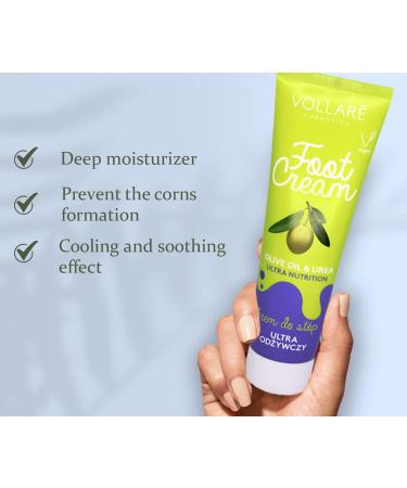 VERONA PRODUCTS Professional Foot Cream with Urea, Olive Oil, and Menthol for Dry Cracked Feet - Nourishing Dry Foot Treatment with Cooling Effect - Buy Online on GoSupps.com