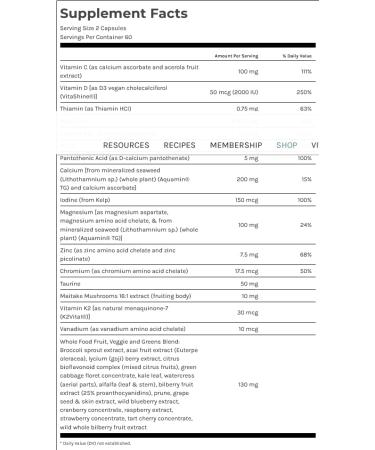 Dr. Fuhrman Women's Daily Formula +D3 120 Caps - Daily Multivitamin for Women - Buy Online on GoSupps.com
