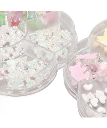 2 Boxes Resin Nail Art Charms Multiple Sizes Colorful Nail Crystal Rhinestones for Different Nail Art Designs Shiny Charming Nail Decoration for Home Daily Work Travel - Buy Online on GoSupps.com