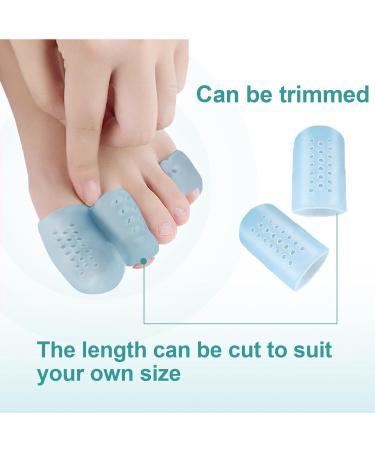 Toe Protectors for Women & Men - 20 Gel Toe Caps for Pain Relief Blister & Hammer Toe Protection | Airflow Orifice Design - Buy Online on GoSupps.com