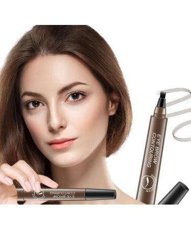 3PCS 4 Tipped Precise Brow Pen Waterproof 4 Point Eyebrow Pencil Waterproof Liquid Eyebrow Pen Makeup Long Lasting 4 Fork Tip Brow Pen Cosmetic Microblade Brow Pencil (04 Grey Brown) - Buy Online on GoSupps.com