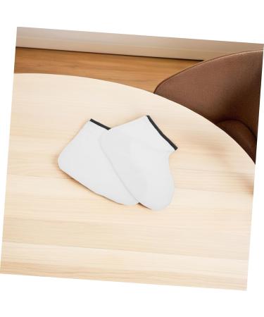 Paquet Paraffine Pieds Taille Fine Coton Doux Beige Bord Noir Soins des Pieds Spa Hydratation Salon et Usage Domestique - Buy Online on GoSupps.com