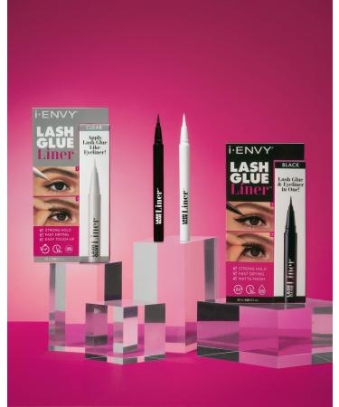 i-Envy 2-in-1 Lash Glue Liner (Black) - Eyelash Adhesive & Felt-Tip Eyeliner - 0.7mL - Buy Online on GoSupps.com