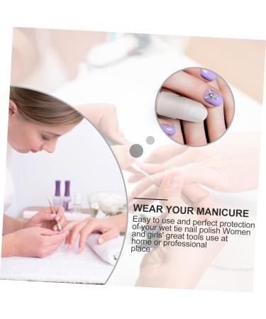 minkissy 20pcs Nail Case Nail Protector Gelt Spar Varnish Polish Remover Wrap Nail Varnish Tip Nail Art Tips Cover Shield Nail Polish Cover Manicure Polish Varnish Protector Nail Polish Tip 4x2cm As Shown - Buy Online on GoSupps.com