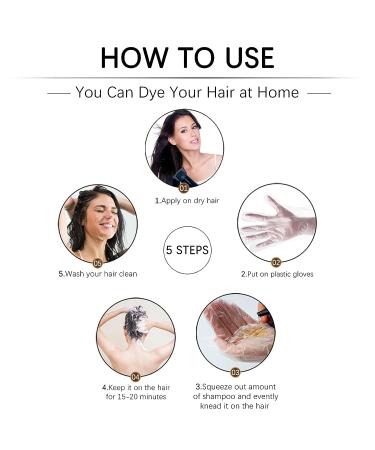 Lymznus Herbal Black Hair Dye 3-in-1 500ML - Instant Black Hair Shampoo for Women & Men | 100% Grey Coverage | Black Hair Color Shampoo - Buy Online on GoSupps.com