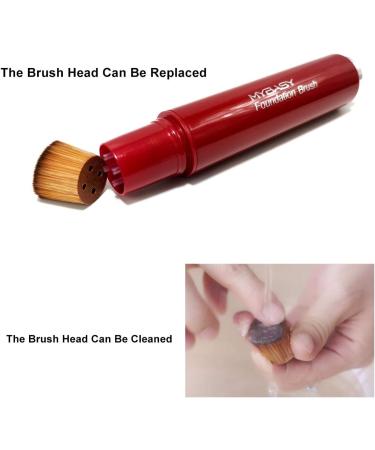 Traveling Portable Multifunction Foundation Makeup Brush BB CC Liquid Concealer Available The Brush Head Replaced Cleaned Brushes (Red) - Buy Online on GoSupps.com