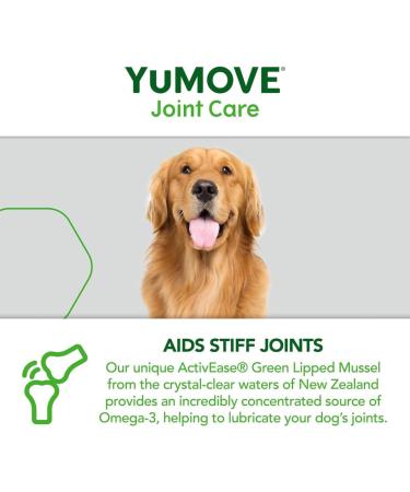 Yumove Senior Dog | High Strength Joint Supplement for Older Stiff Dogs with Glucosamine Chondroitin Green Lipped Mussel | Aged 9+ | 80 Tablets - Buy Online on GoSupps.com