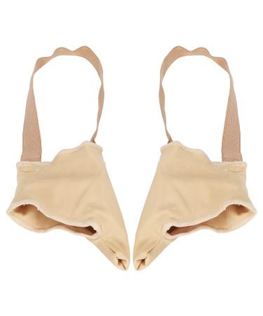 1 Pair Skin Color Bunionette Sleeves Reduce Pressure Elastic Strap Pinky Toe Corrector Little Toe Protectors Toe Straightener Support(L)