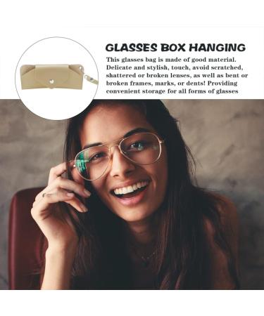 Shop Artibetter Yellow Leather Glasses Bag Set - Portable Sunglasses Case Holder - Stylish & Functional - Buy Online on GoSupps.com