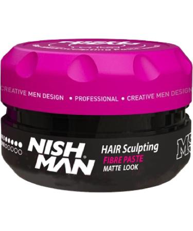 Nishman Hair Styling Series - Fiber Matte Wax M5 (100ml) | International Shipping Available - Buy Online on GoSupps.com
