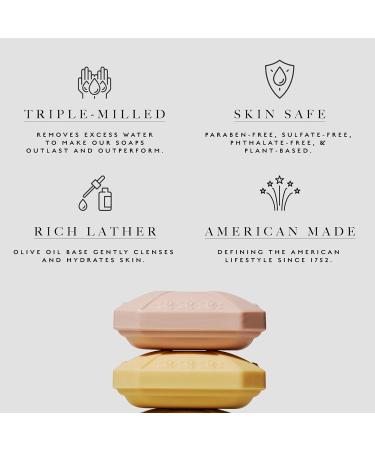 Caswell Massey Natural Bar Soap Gift Set for Women Floral Collection Moisturizing Triple Milled Body Soaps for All Skin Types Essential Oils & Plant-Based Formula 6 Scents - 3.5 Oz - Pack Of 12 - Buy Online on GoSupps.com