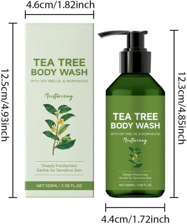 Tea Tree Body Wash Tea Tree Tinea Versicolour Body Wash with natural tea tree oil skin care for back acne folliculitis itching in the groin athletes foot and ringworm 2 - Buy Online on GoSupps.com