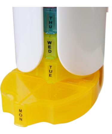 e-Pill Tower Pro | 7-Day Pill Organizer with 4 Times a Day Reminders | Stackable Vitamin & Medicine Pillbox | Pill Cutter Included - Buy Online on GoSupps.com