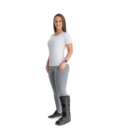 Long Immobilizing Boot - Fracture Support & Ankle Brace for Men & Women | Medical Supplies - Fits Left & Right - Large Black - Buy Online on GoSupps.com