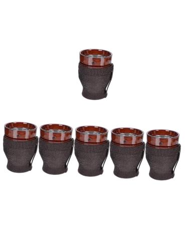 Minkissy 6 pieces Moxibusclass Schabepan Home Tools Body Massage Tools Siercable Brenner Moxa Massagestab Ceramics Moxa Organizer MOXA ORNERSHATTER MOXIBUSTIONS MASSAGED STRAUS 10.2x7.2cmx6PCs