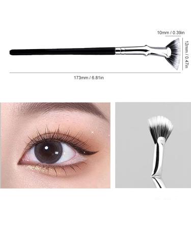 Opilroyn Fanshaped mascara brush doublelayer bristles eyelash brush with 120 degree angle eyelash brush for professional makeup even use and separation for defined natural - Buy Online on GoSupps.com