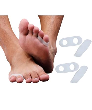 4 pieces gel toe separator toe spacer Small toe pillow spacers pads for prevention rubbing overlapping suitable for running hiking yoga