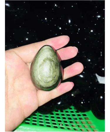 Crystal Beautiful Natural Gold Obsidian Stones Gem Decoration + Wood Bracket 50-60mm (Size : 1pc) - Buy Online on GoSupps.com