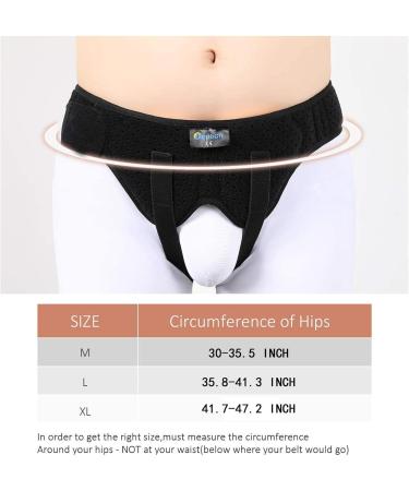 Adjustable Hernia Belt for Men - Pain Relief Inguinal Truss Comfortable Groin Compression Wrap Universal Fit Discreet Under Clothing - Large - Buy Online on GoSupps.com