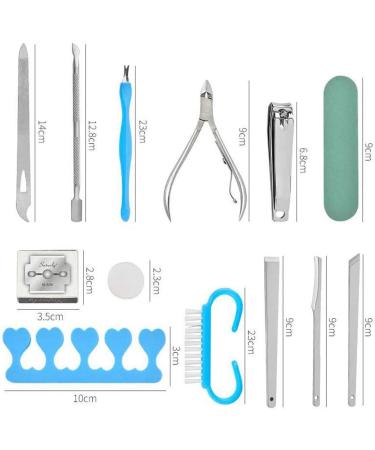 20-in-1 Professional Pedicure Foot Care Set | Stainless Steel Corn & Callus Remover | Best Foot Care Solutions - Buy Online on GoSupps.com