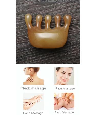Scalp Massager Portable Head Relaxation Comb Acupuncture Points Back Gua Sha Tool Cute Wide Tooth Hair Brush (Wide Tooth Comb 1) - Buy Online on GoSupps.com