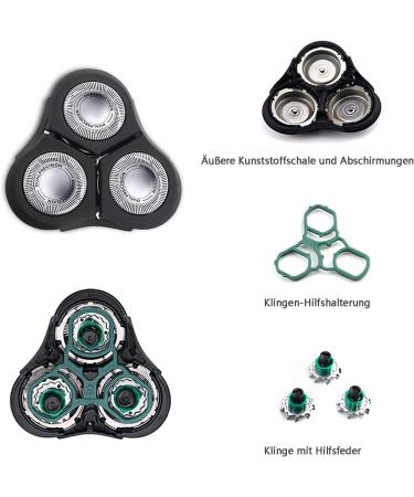 Philips RQ11XX Shaving Head Replacement - Compatible with Sensotouch 2D & RQ11 Razor Blades for Men - International Shipping Available - Buy Online on GoSupps.com