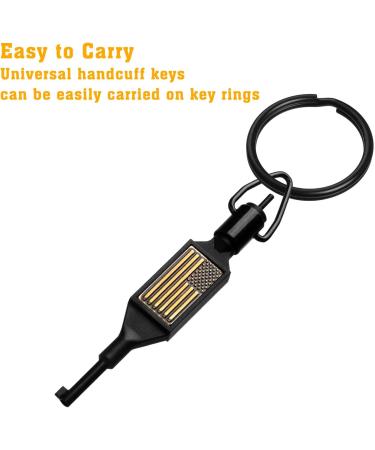 JOTOVO Flat Swivel Handcuff Key - Universal Cuff Key with Detachable Keyring - 2 Pack - Buy Online on GoSupps.com