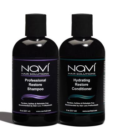 Navi Professional Hair Growth Shampoo and Conditioner Set DHT Blocker for Thinning Hair and Hair Loss Sulfate Free and Safe for Color Treated Hair Hair Regrowth for Men and Women 2x237 ml 473.2 ml (Pack of 1) - Buy Online on GoSupps.com