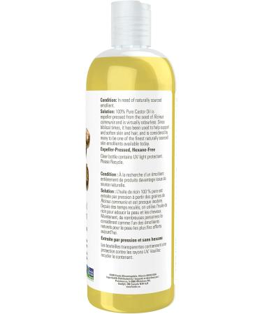 NOW Solutions Castor Oil 100% Pure Versatile Skin Care Multi-Purpose Skin Softener 473mL Unscented 473 ml (Pack of 1) - Buy Online on GoSupps.com