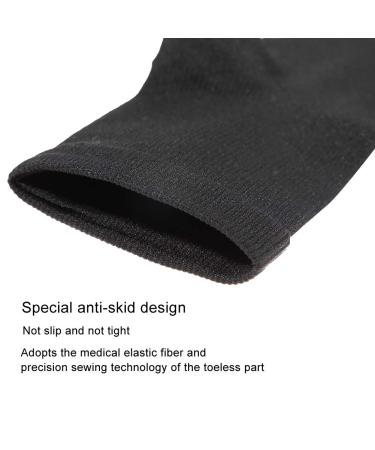 Buy Compression Stockings for Men & Women - Toe-Free Calf Zip Compression Stockings (S/M - Black) - Medical Grade Support - Buy Online on GoSupps.com