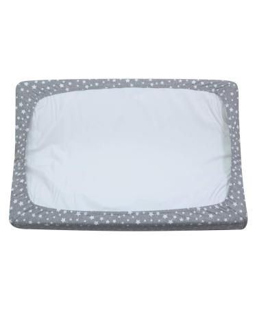 JYOKO KIDS Changing Mat Cover - White Star 70x50 cm | Premium Quality for International Shipping - Buy Online on GoSupps.com