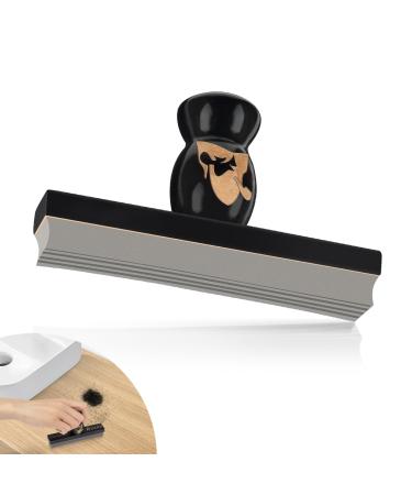 Beard Bar Cleaning Tool Beard Hair Cleaner for Sink Beard Trimmer Hair Catcher Perfect Beard Cleaner for Sink Clean Up Beard Trimmings from Sinks After Shaving Best Gifts for Men (Black)