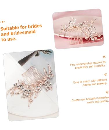 DOITOOL Bridal Comb Rhinestone Hair Comb Wedding Decorations for Ceremony Classical Pearl Trim Wedding Hair Accessories Hairpin Light Luxury Bridesmaid The Photo Zinc Alloy - Buy Online on GoSupps.com