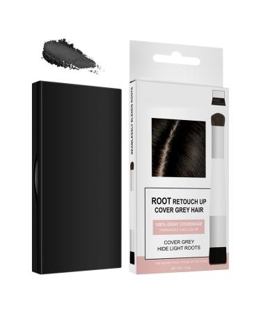 Chaies Hair root powder 65 g hair color cover for visible hair roots multifunctional scalp filling against light spots and gray coverage with immediate volume effect black 1 piece 1er Pack