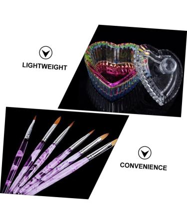 FRCOLOR 2 Sets Nail Art Crystal Cup Container with Lid Nail Glass Crystal Bowl Nail Painting Pen Nail Powder Container Glass Cups with Lid Nail Glass Cup Nail Liquid Abs Dedicated Nail Pen - Buy Online on GoSupps.com