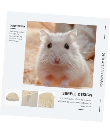 HANABASS Box Rabbit Toilet Hamster Bathroom Medium Potty for Rabbits Hamsters Bunny Litter Cage Plastic White 25X19X10CM White - Buy Online on GoSupps.com